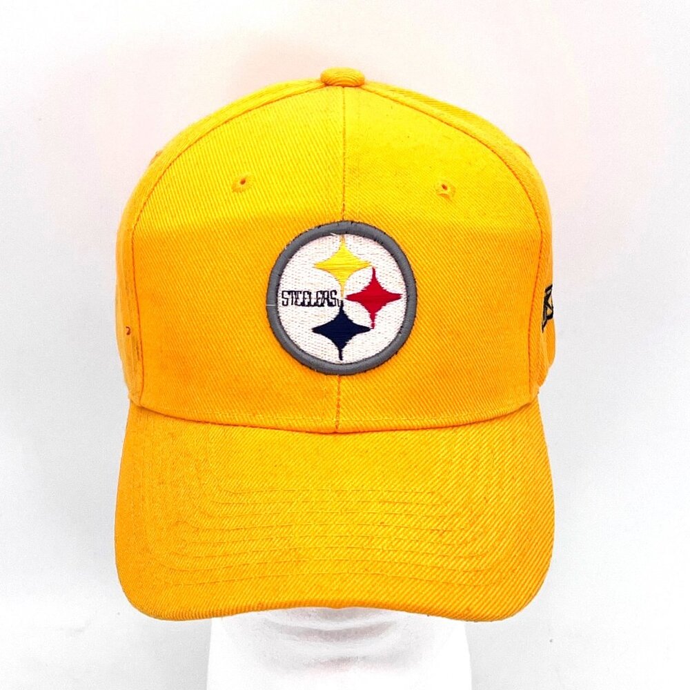 Pittsburgh Steelers Reebok Cap Hat Adjustable Hook and Loop Yellow Gold NFL